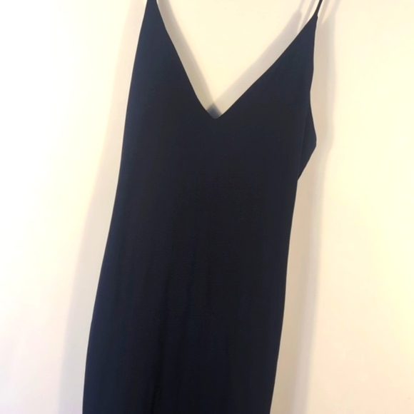 Elegant Navy Slim Fit Dress Size Small - Picture 4 of 10